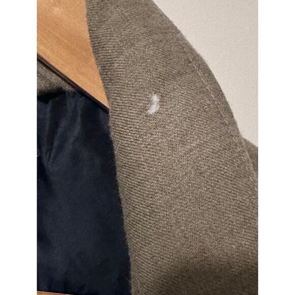 Brooks Brothers Loro Piana Brooksstrom Tan and Navy Blue Wool Vest XL - Picture 10 of 10